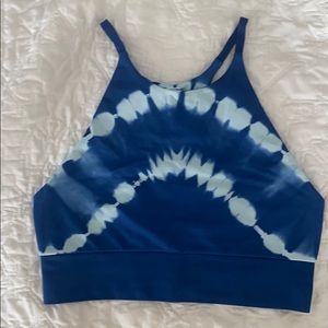 Target/JoyLab Blue Tie Die Sports Bra
